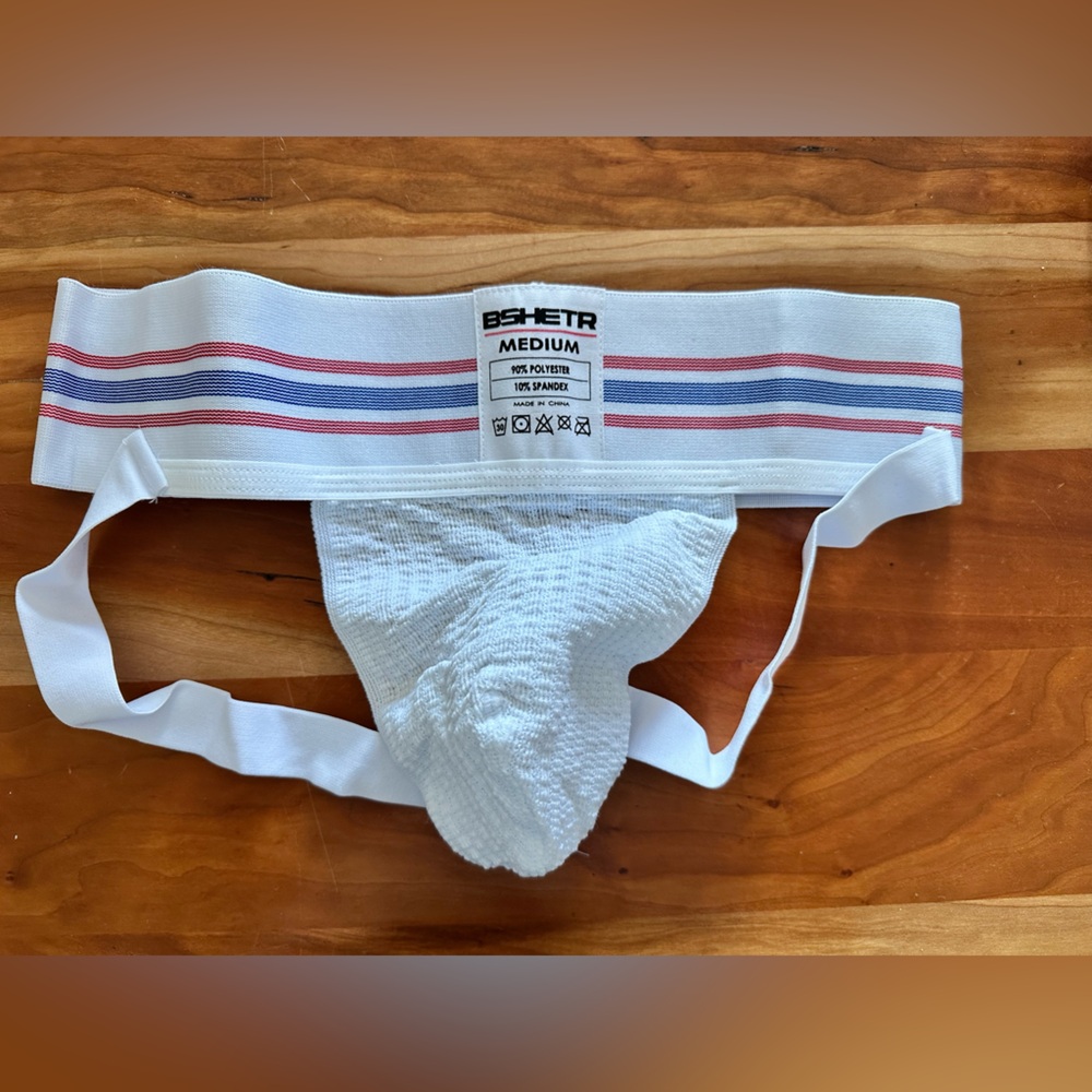White jockstrap